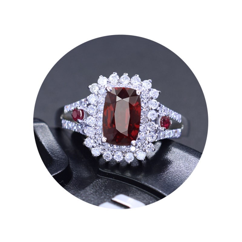 14k Gold 1.45 Ctw Natural Ruby & Diamond Ring - 2