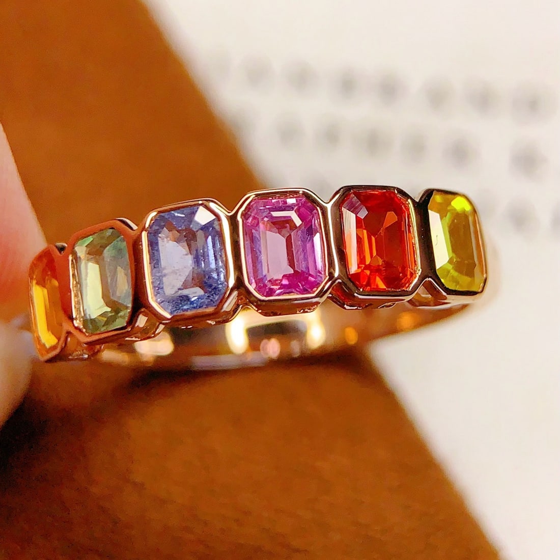 14k Gold 1.7 Ct Natural Sapphire Ring: Ref:231192210 // gold content:14k gold // ring size:7. 25us // // main gemstone:sapphire // shape:octagonal // carat weight:1. 7ct // color:color // treatment:natural // Condition: New Low Estimate: