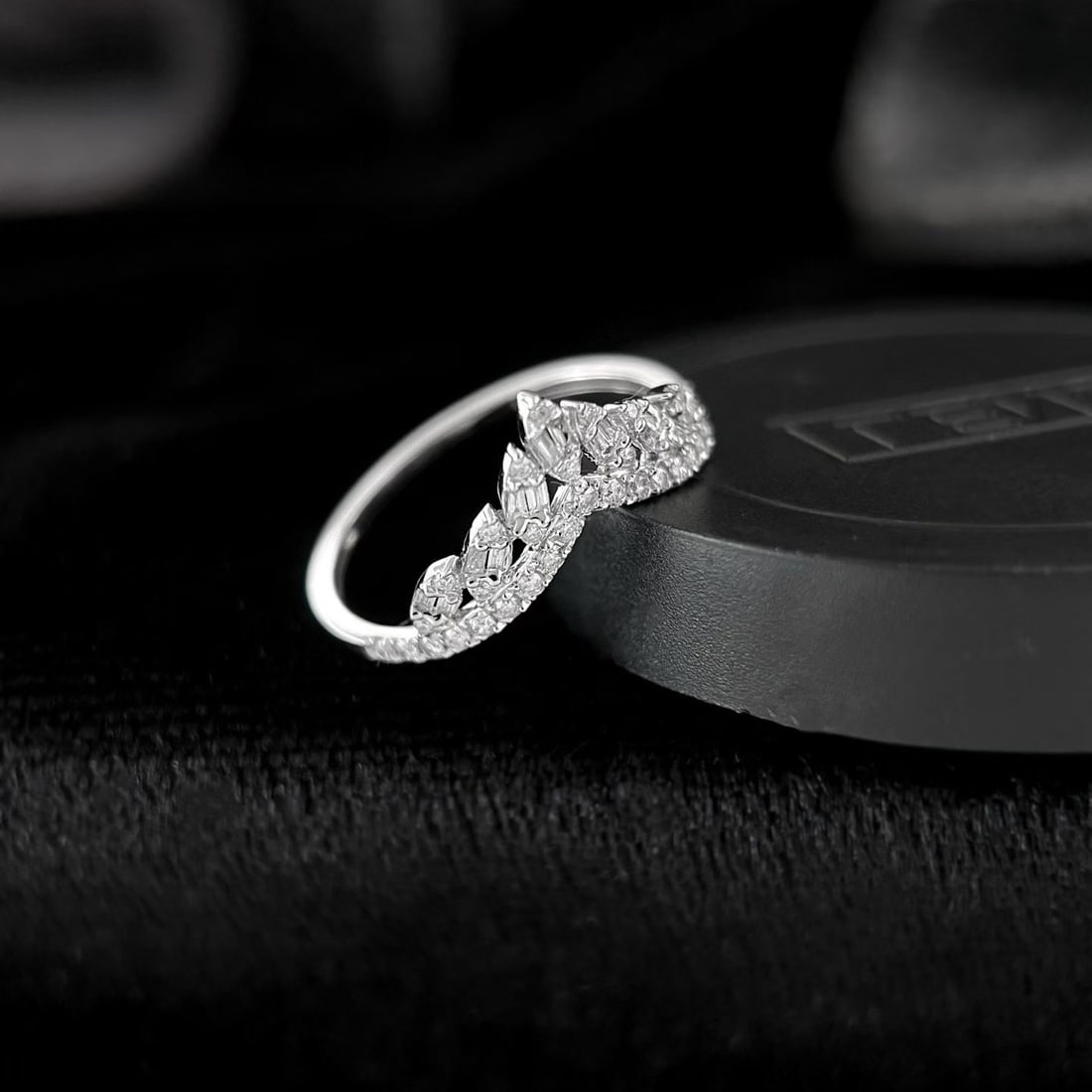 14k Gold 0.4 Ct Natural H Diamond Ring - 2