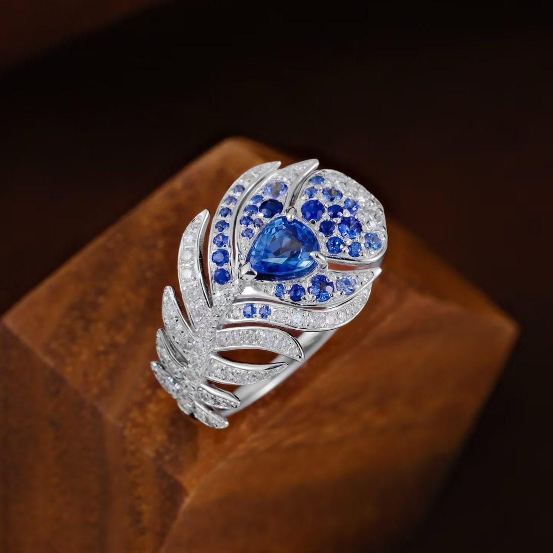 14k Gold 1.40 Ctw Natural Sapphire & Diamond Ring: Ref:231193033 // gold content:14k gold // ring size:7. 25us // // main gemstone:sapphire // shape:multiple // carat weight:0. 95ct // color:blue // treatment:natural // // adjacent gemstone 2 :