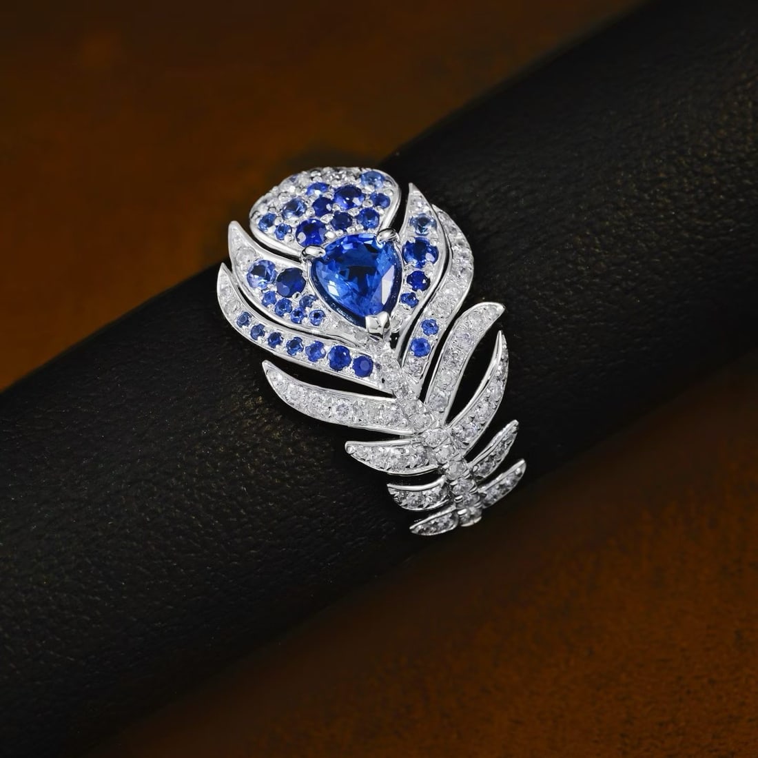 14k Gold 1.40 Ctw Natural Sapphire & Diamond Ring - 3