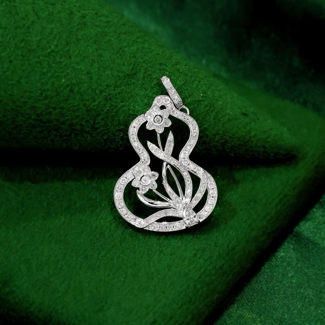 14k Gold 0.45 Ct Natural H Diamond Pendant( Without Chain ) - 2