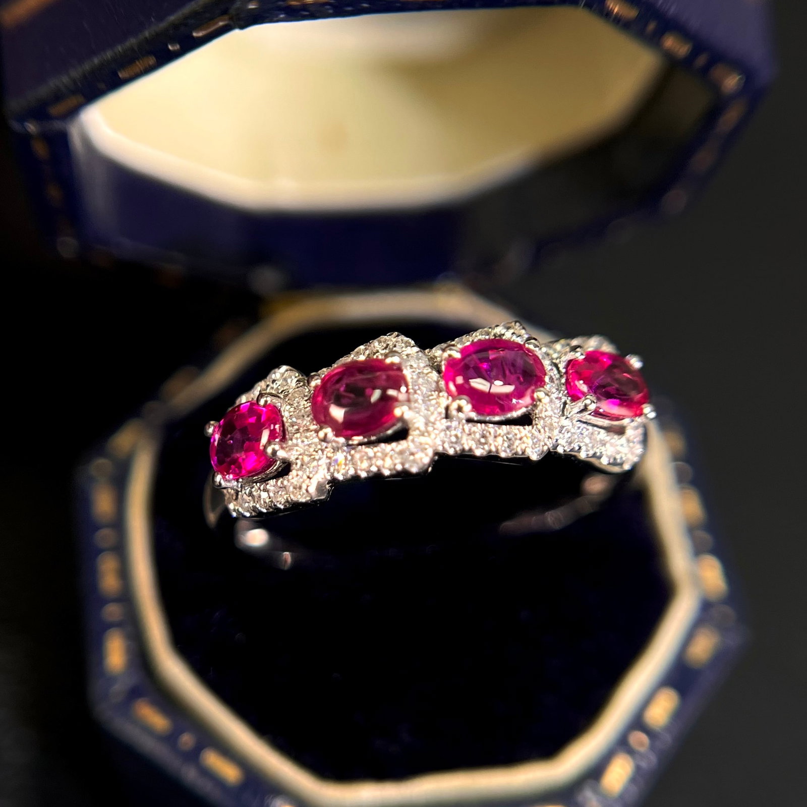 14k Gold 1.03 Ctw Natural Ruby & Diamond Ring - 5