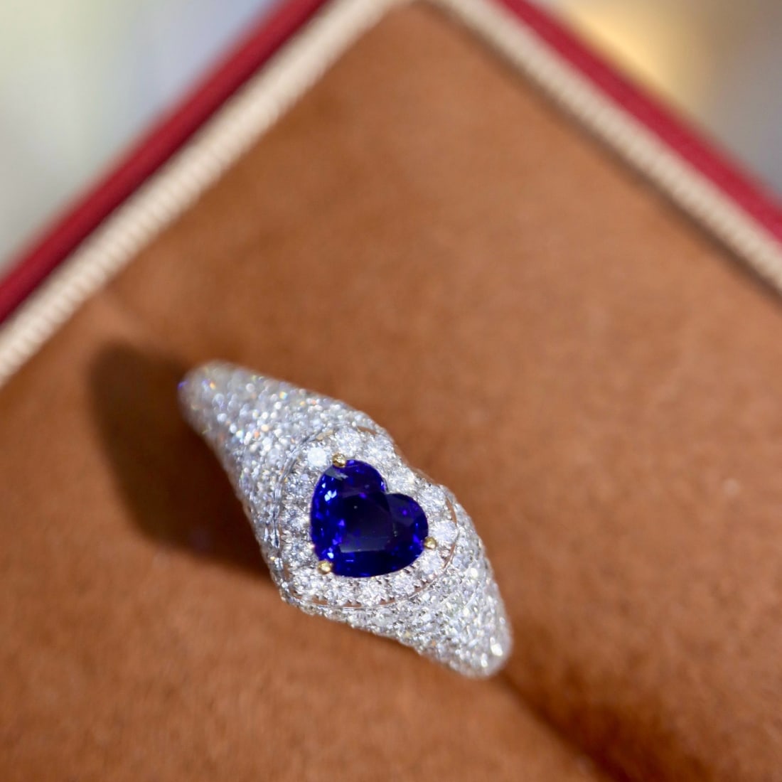 14k Gold 1.36 Ctw Natural Sapphire & Diamond Ring - 6