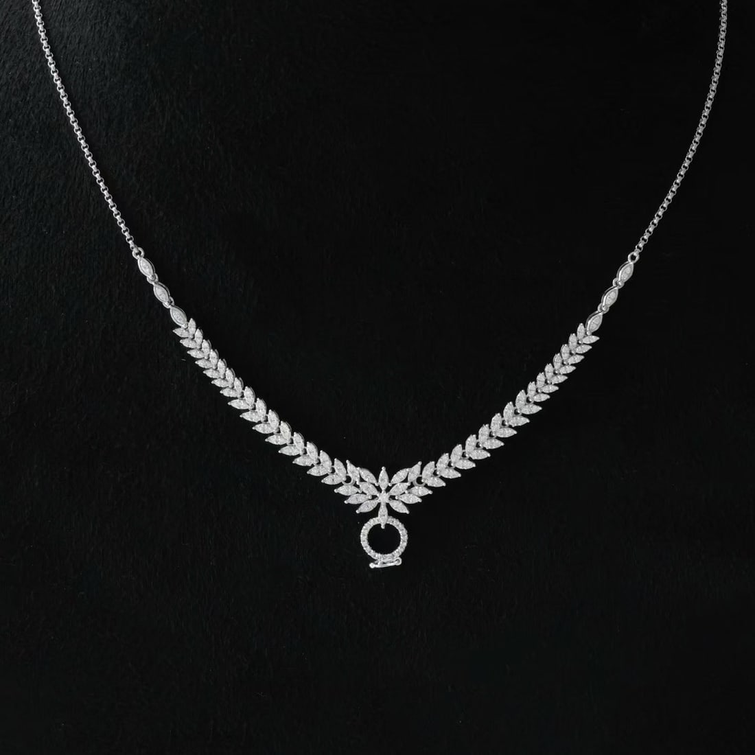 14k Gold 1.5 Ct Natural H Diamond Necklace: Ref:231194040 // gold content:14k gold // main gemstone:diamond // shape:round // carat weight:1. 5ct // clarity grade:vs-si // color:h // treatment:natural // cut grade:g // Condition: New Low