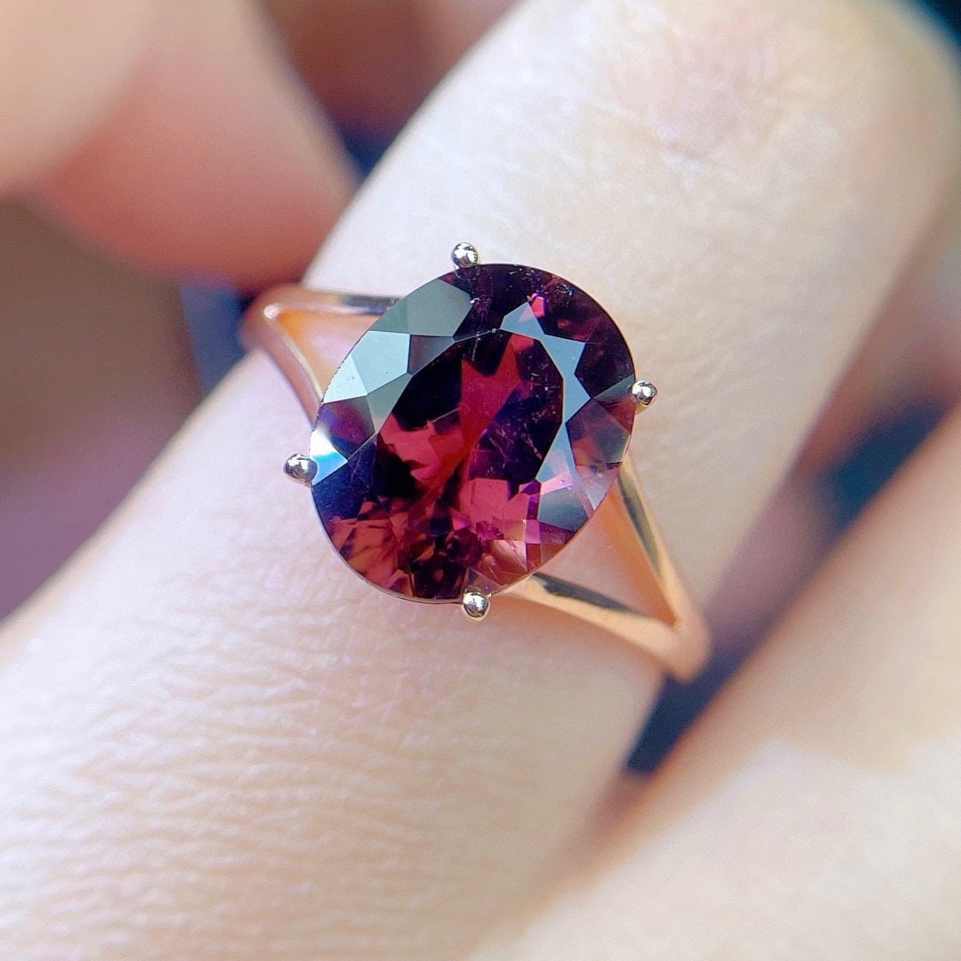 14k Gold 3.55 Ct Natural Tourmaline Ring - 3