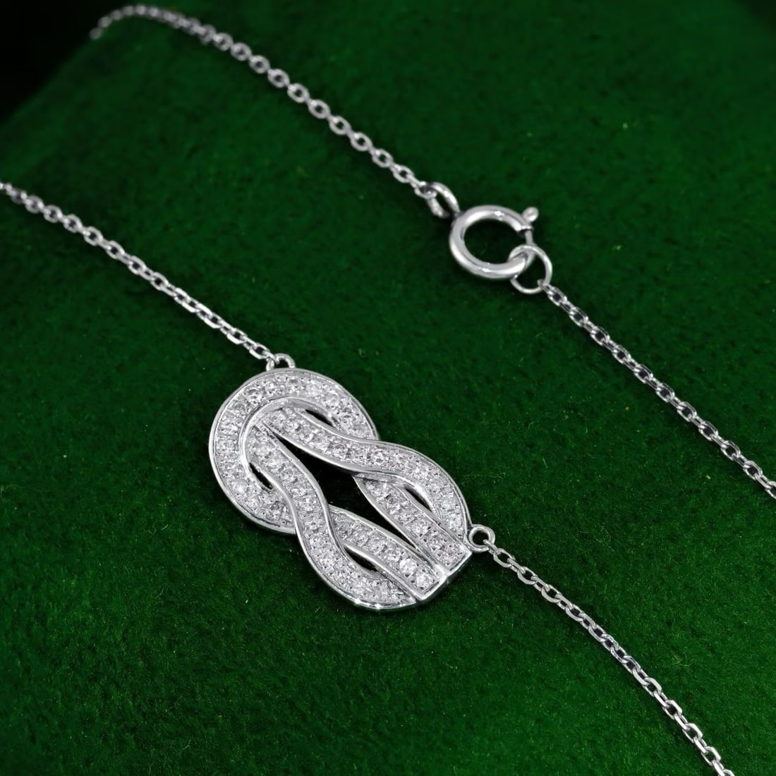 14k Gold 0.3 Ct Natural H Diamond Necklace - 3