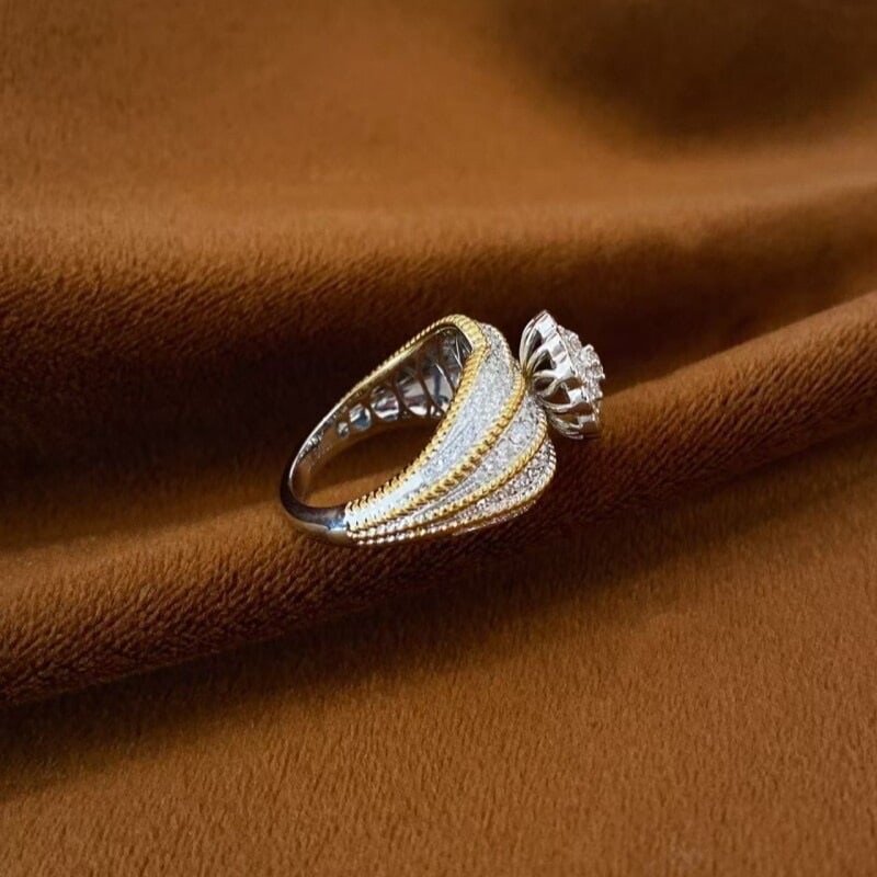 14k Gold 1.50 Ct Natural H Diamond Ring - 4