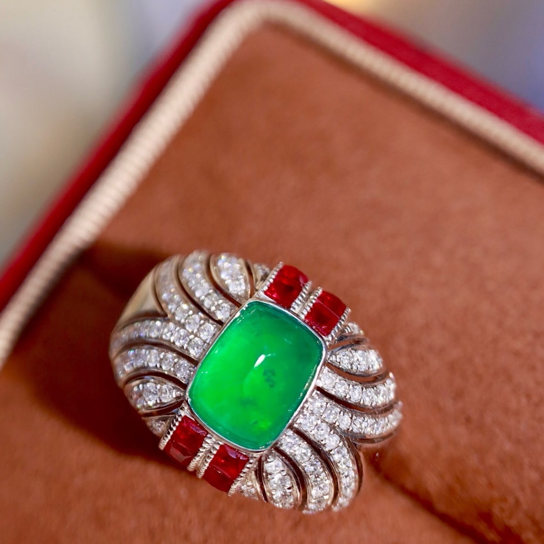 14k Gold 2.56 Ctw Natural Emerald & Diamond Ring - 6