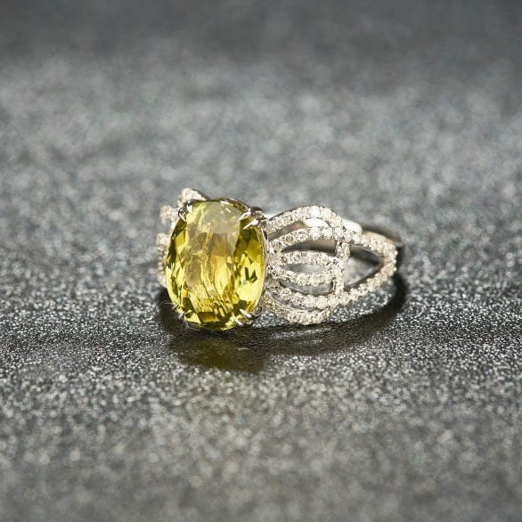 14k Gold 3.39 Ctw Natural Tourmaline & Diamond Ring - 3