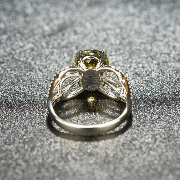14k Gold 3.39 Ctw Natural Tourmaline & Diamond Ring - 5