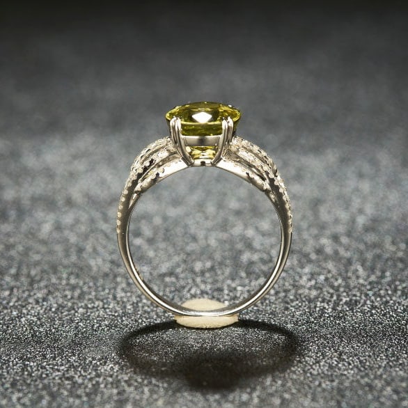 14k Gold 3.39 Ctw Natural Tourmaline & Diamond Ring - 6