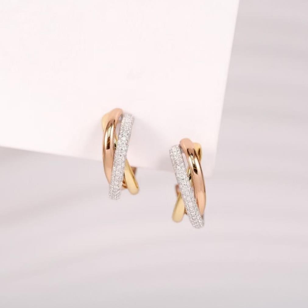 14k Gold 0.5 Ct Natural H Diamond Earrings: Ref:231194354 // gold content:14k gold // main gemstone:diamond // shape:round // carat weight:0. 5ct // clarity grade:vs-si // color:h // treatment:natural // cut grade:g // High Estimate: 5300 Low E