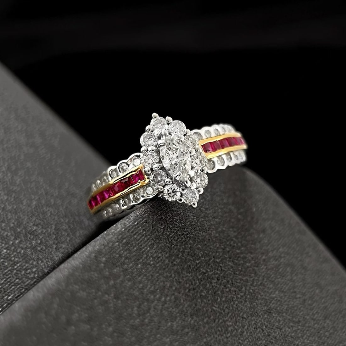 14k Gold 0.25 Ct Natural H Diamond Ring - 3