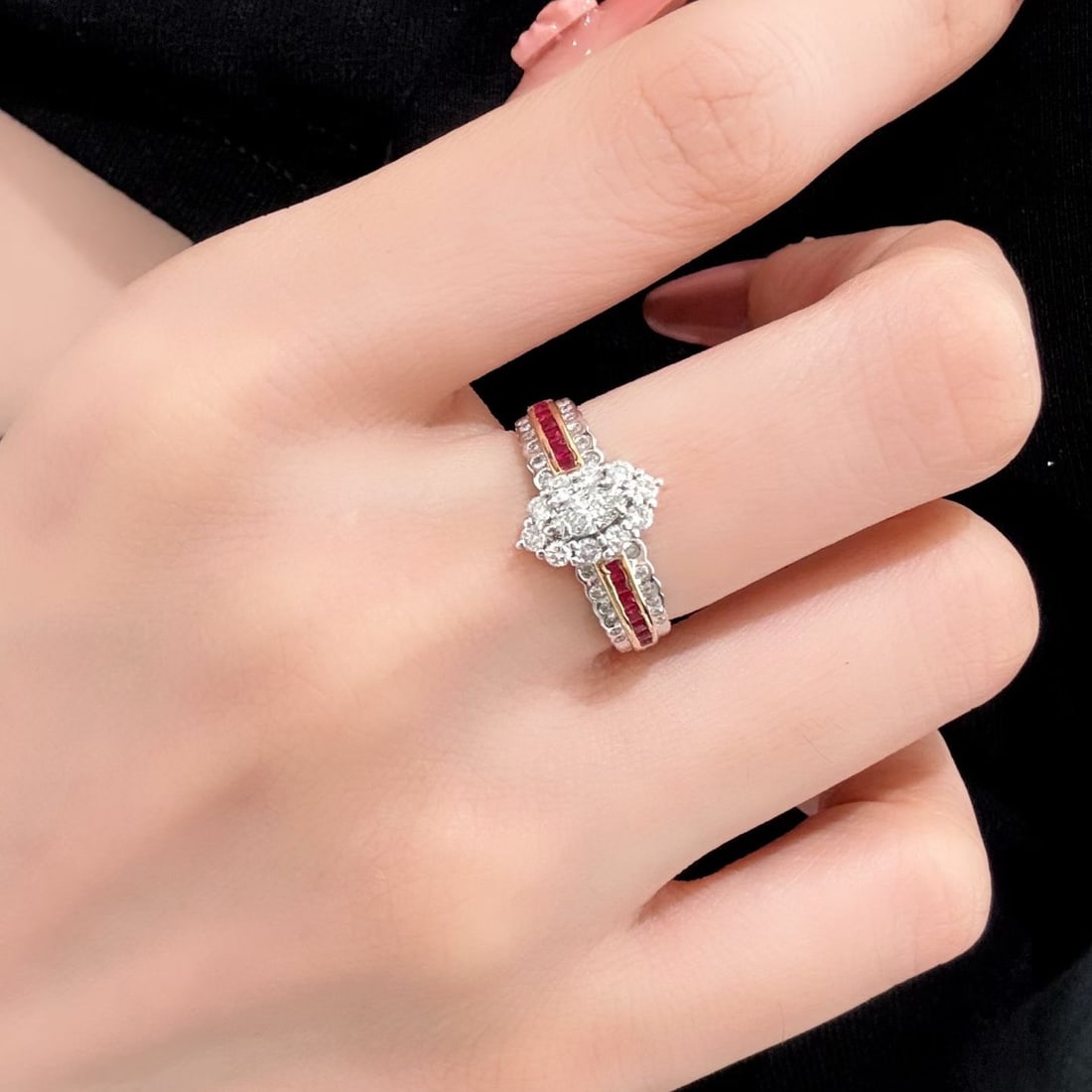 14k Gold 0.25 Ct Natural H Diamond Ring - 5