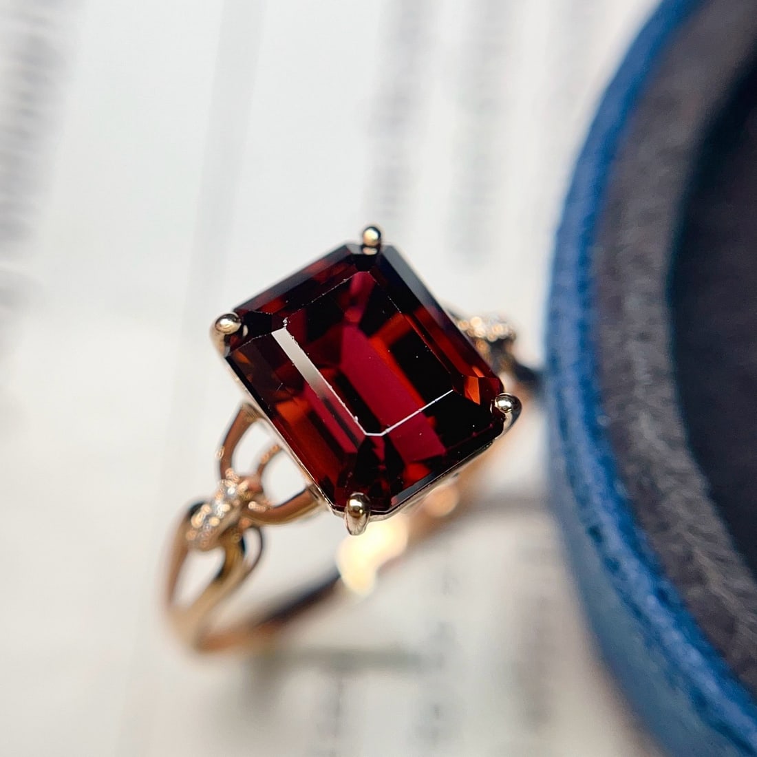 14k Gold 4.20 Ct Natural Tourmaline & Diamond Ring - 3