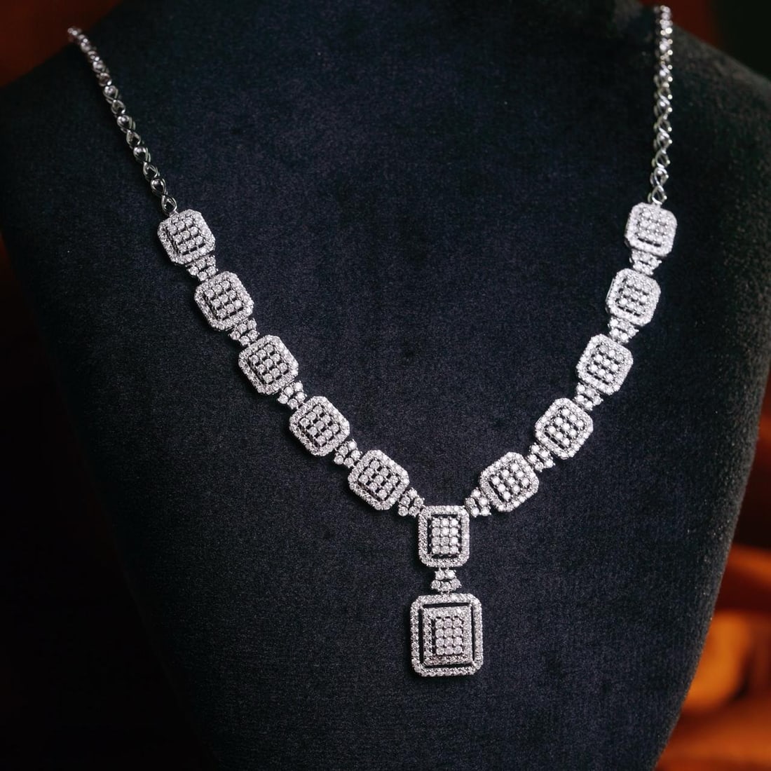 14k Gold 3.00 Ct Natural H Diamond Necklace (1 of 9)