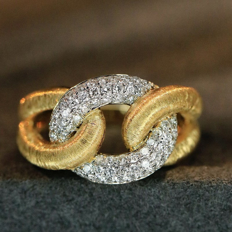 14k Gold 0.48 Ct Natural H Diamond Ring (1 of 6)