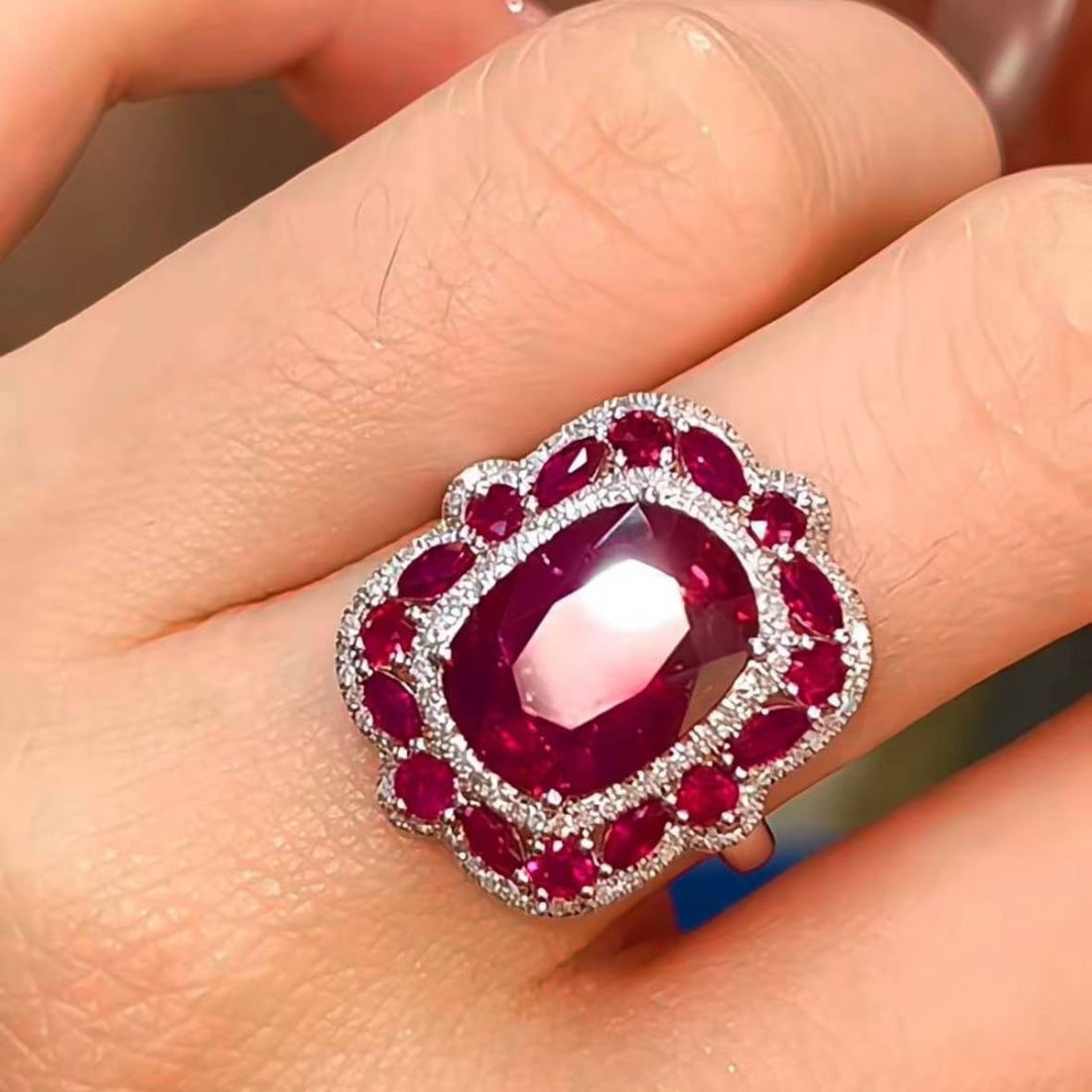14k Gold 4.5 Ct Natural Tourmaline & Diamond Ring - 2