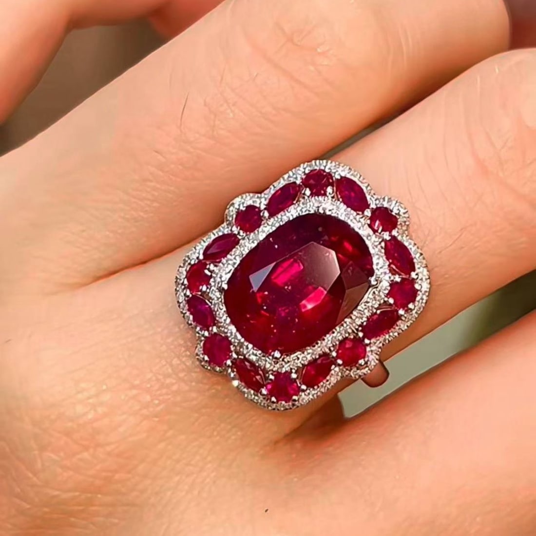 14k Gold 4.5 Ct Natural Tourmaline & Diamond Ring - 4