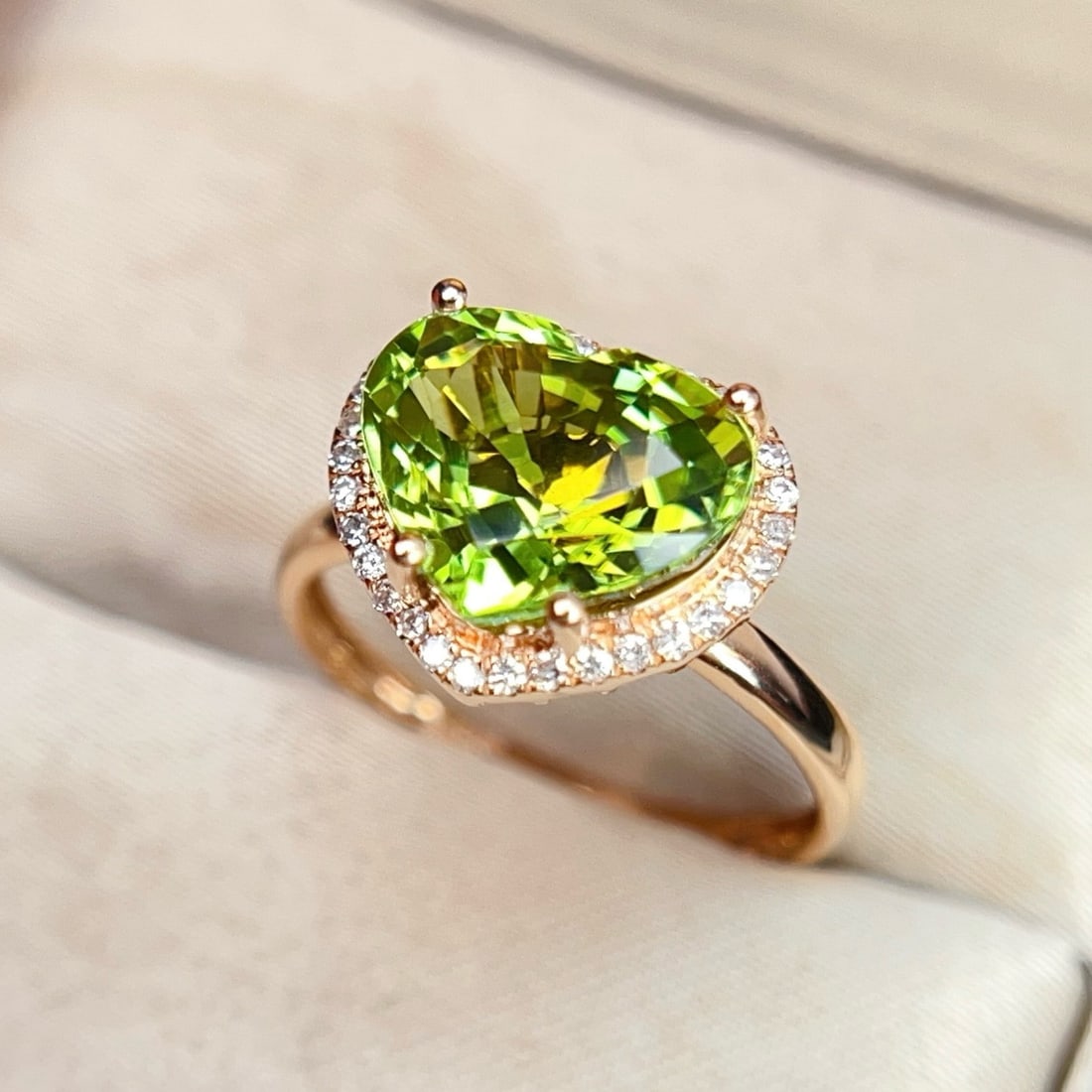 14k Gold 3.74 Ctw Natural Tourmaline & Diamond Ring - 2