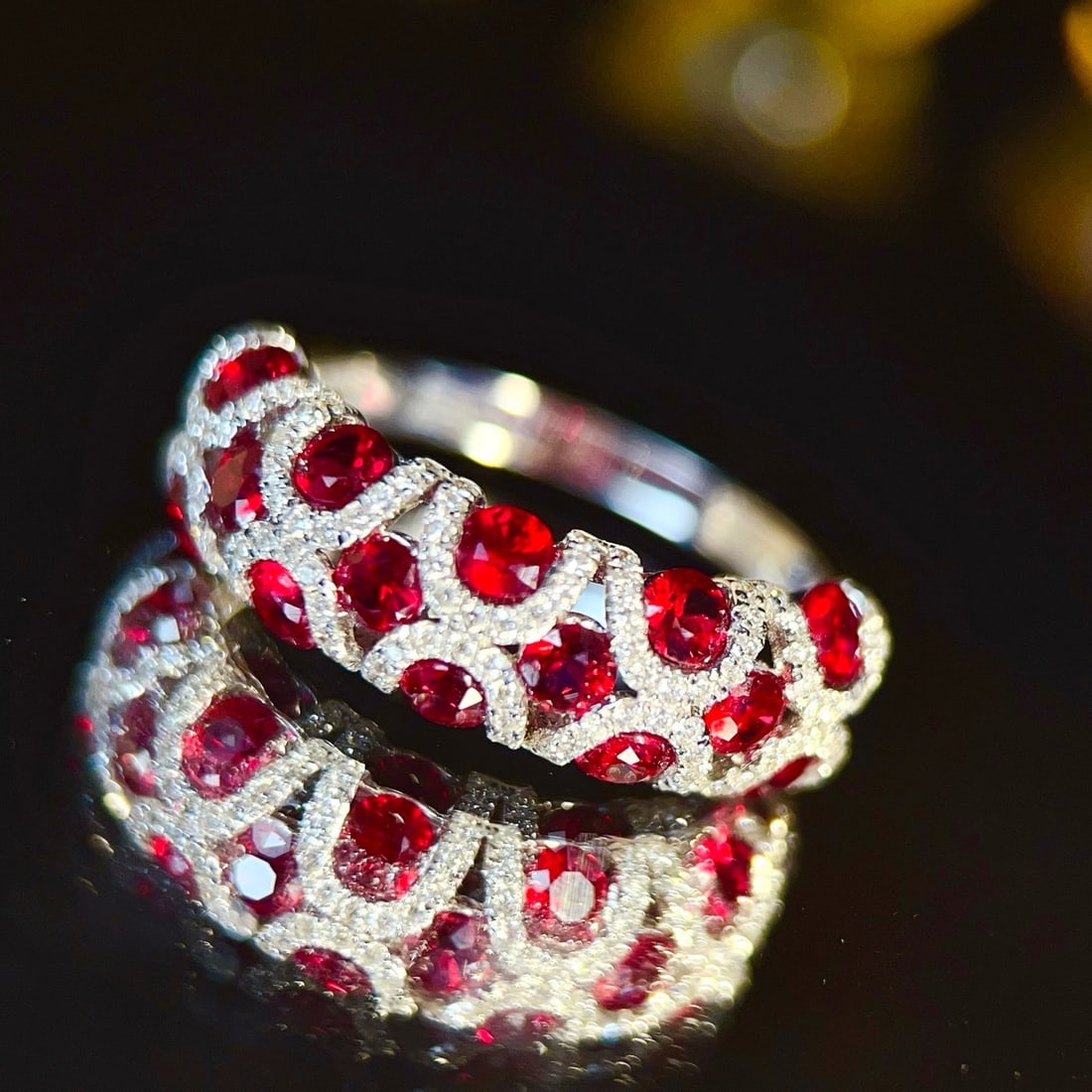 14k Gold 1.9 Ct Natural Ruby & Diamond Ring - 3