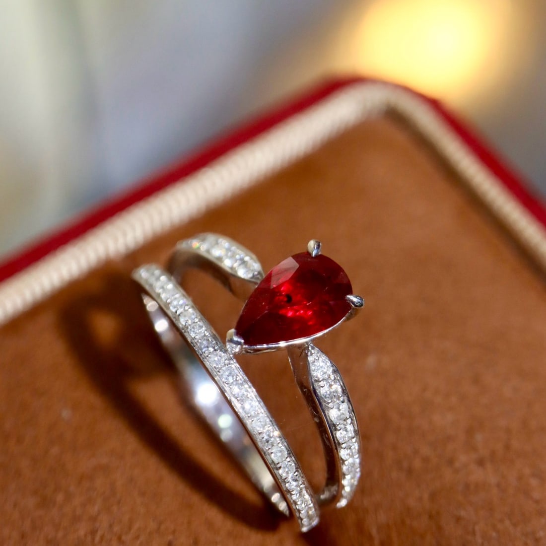 14k Gold 1.51 Ctw Natural Ruby & Diamond Ring - 2