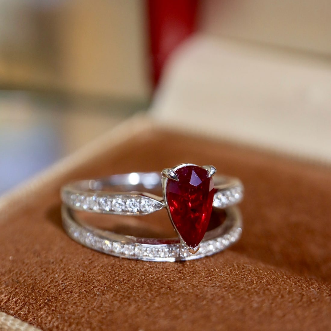 14k Gold 1.51 Ctw Natural Ruby & Diamond Ring - 4