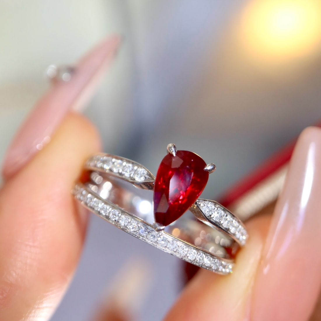 14k Gold 1.51 Ctw Natural Ruby & Diamond Ring - 6