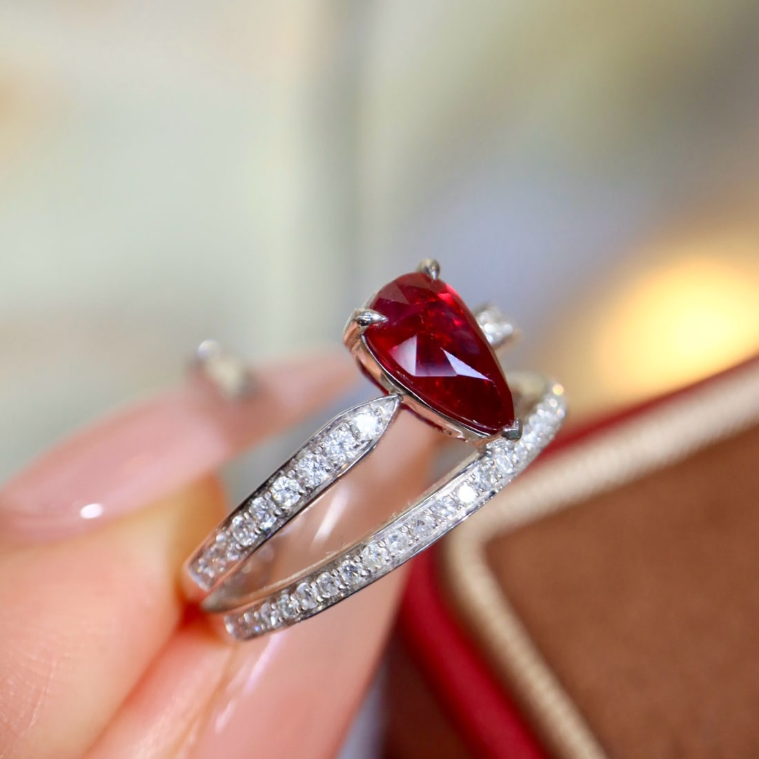 14k Gold 1.51 Ctw Natural Ruby & Diamond Ring - 7