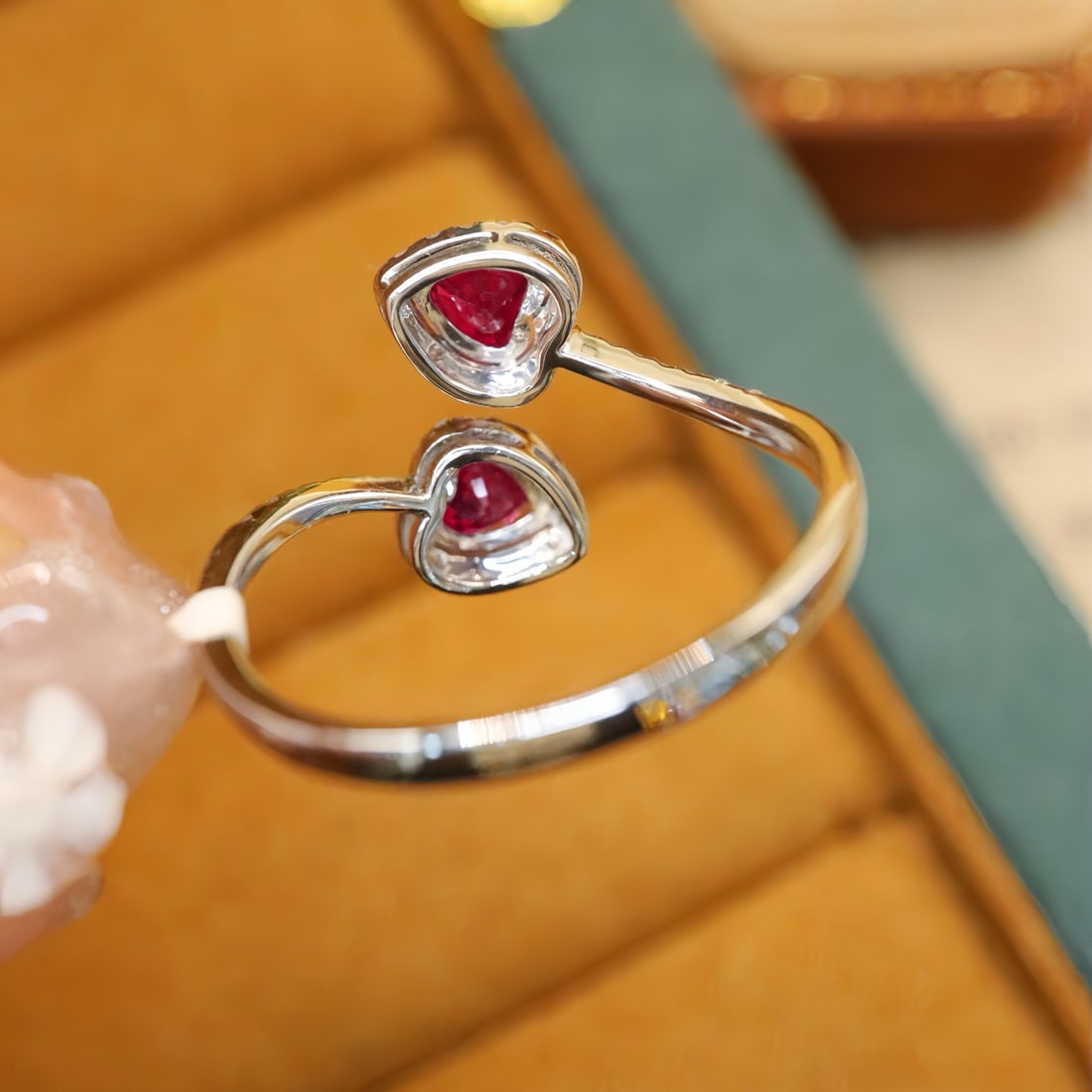 14k Gold 1.09 Ctw Natural Ruby & Diamond Ring - 4