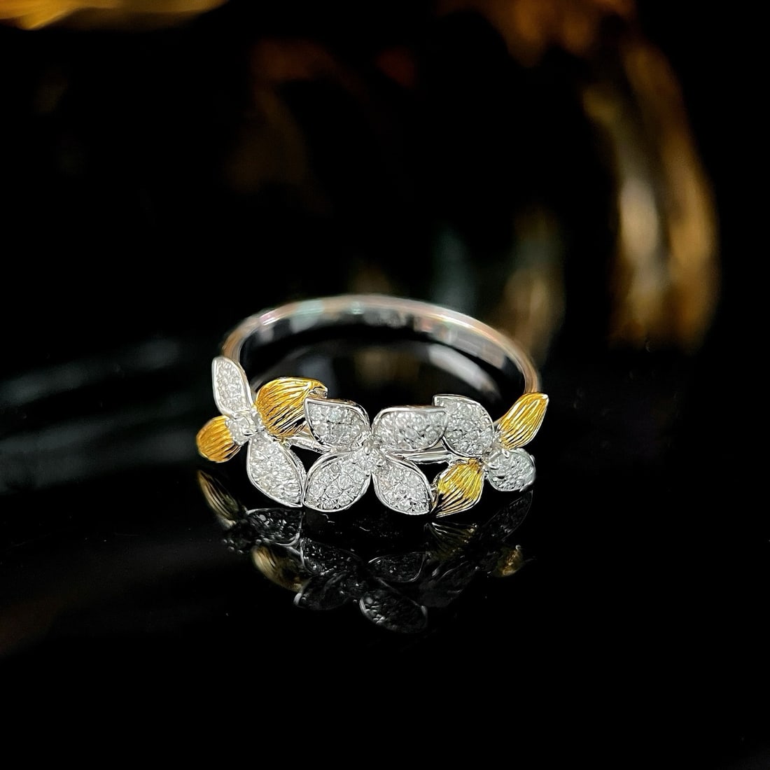 14k Gold 0.86 Ctw Natural H Diamond Jewelry Set - 4