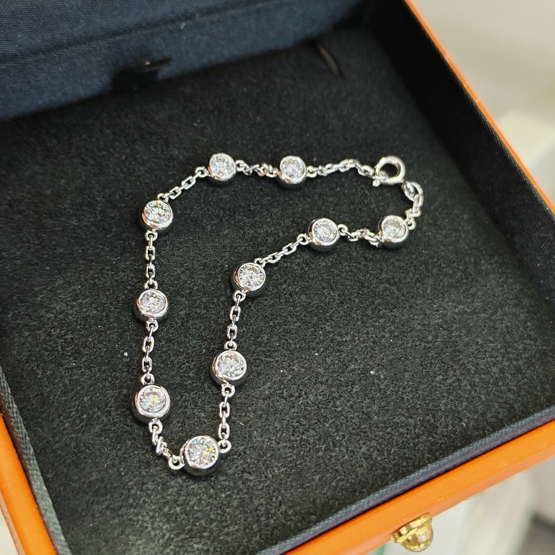 14k Gold 1.76 Ct Natural H Diamond Bracelet - 2