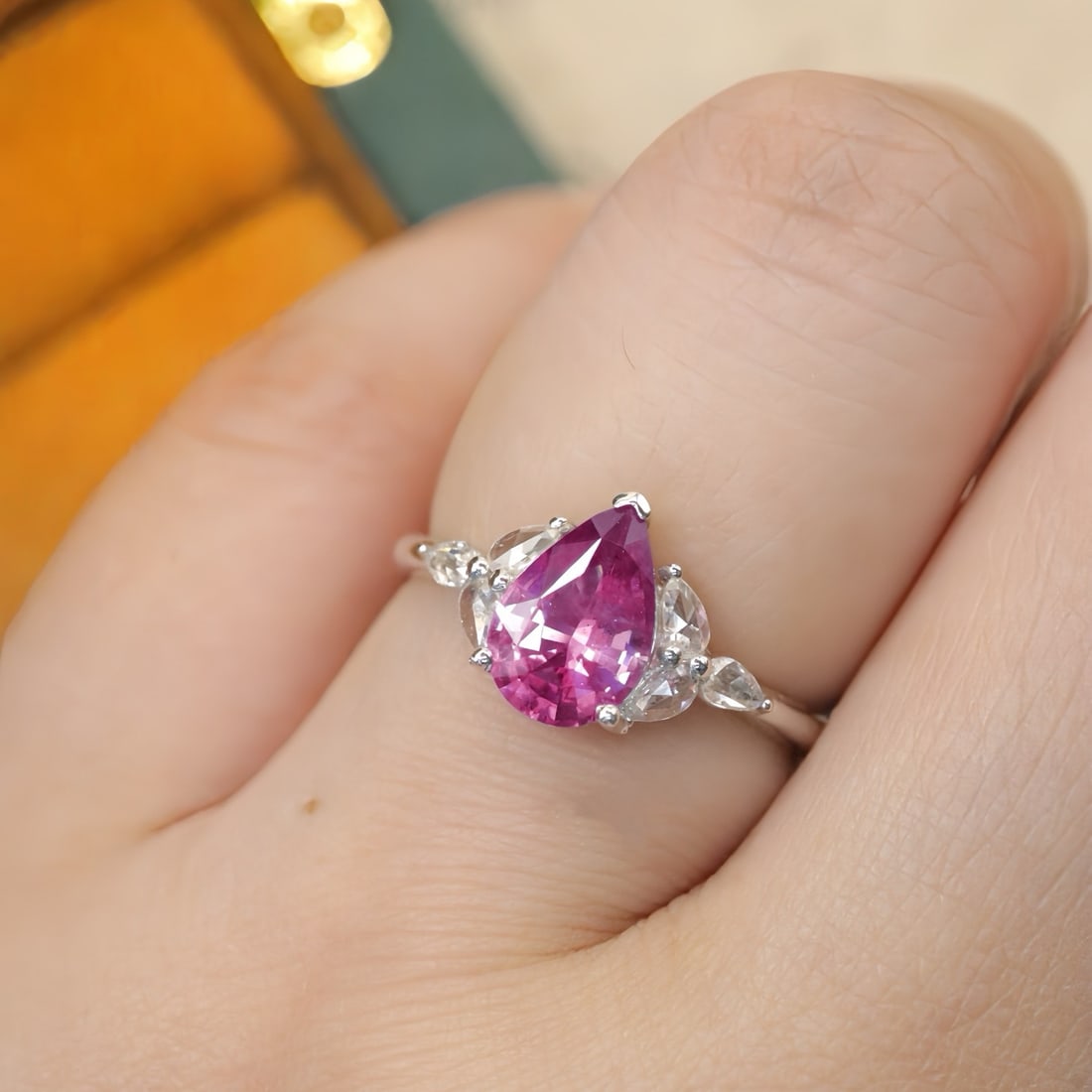 14k Gold 1.22 Ctw Natural Sapphire & Diamond Ring - 5