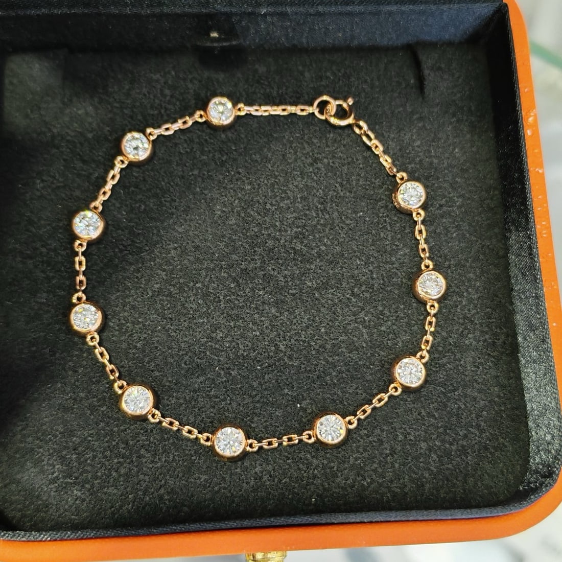 14k Gold 1.89 Ct Natural H Diamond Bracelet - 2