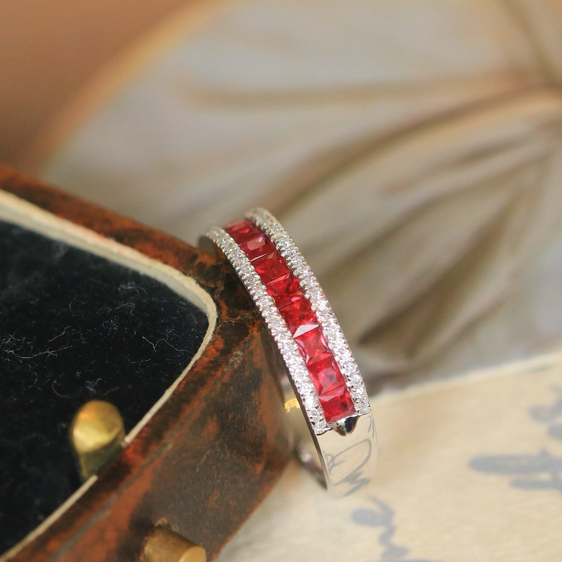 14k Gold 1.18 Ctw Natural Ruby & Diamond Ring - 3