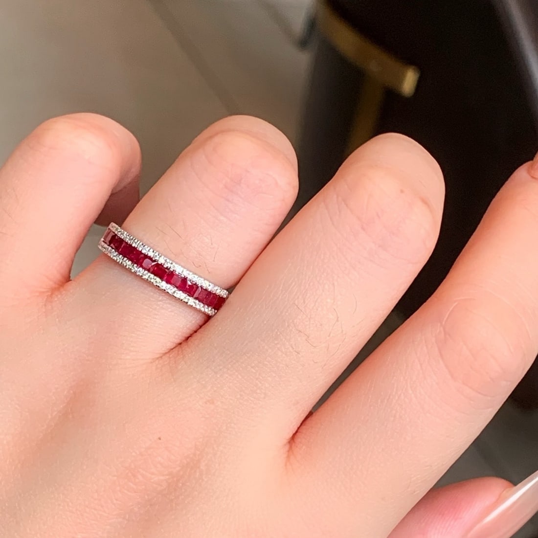 14k Gold 1.18 Ctw Natural Ruby & Diamond Ring - 4