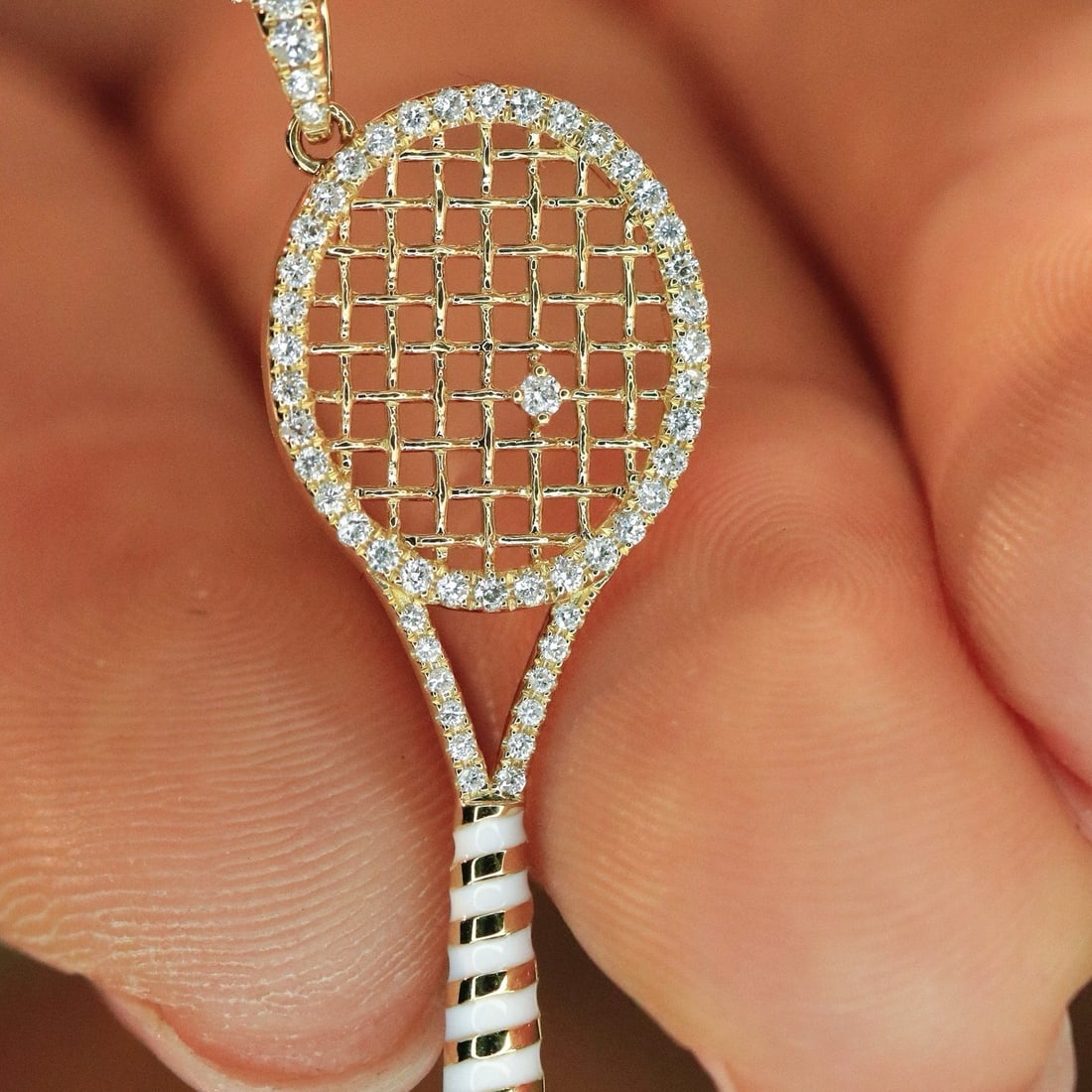 14k Gold 0.25 Ct Natural H Diamond Pendant( Without Chain ) - 3