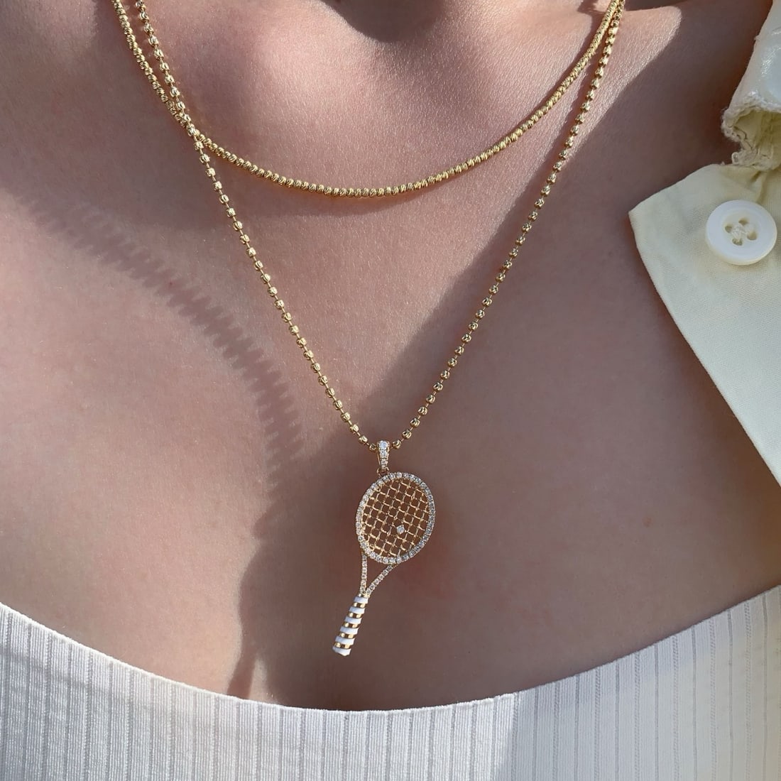 14k Gold 0.25 Ct Natural H Diamond Pendant( Without Chain ) - 4