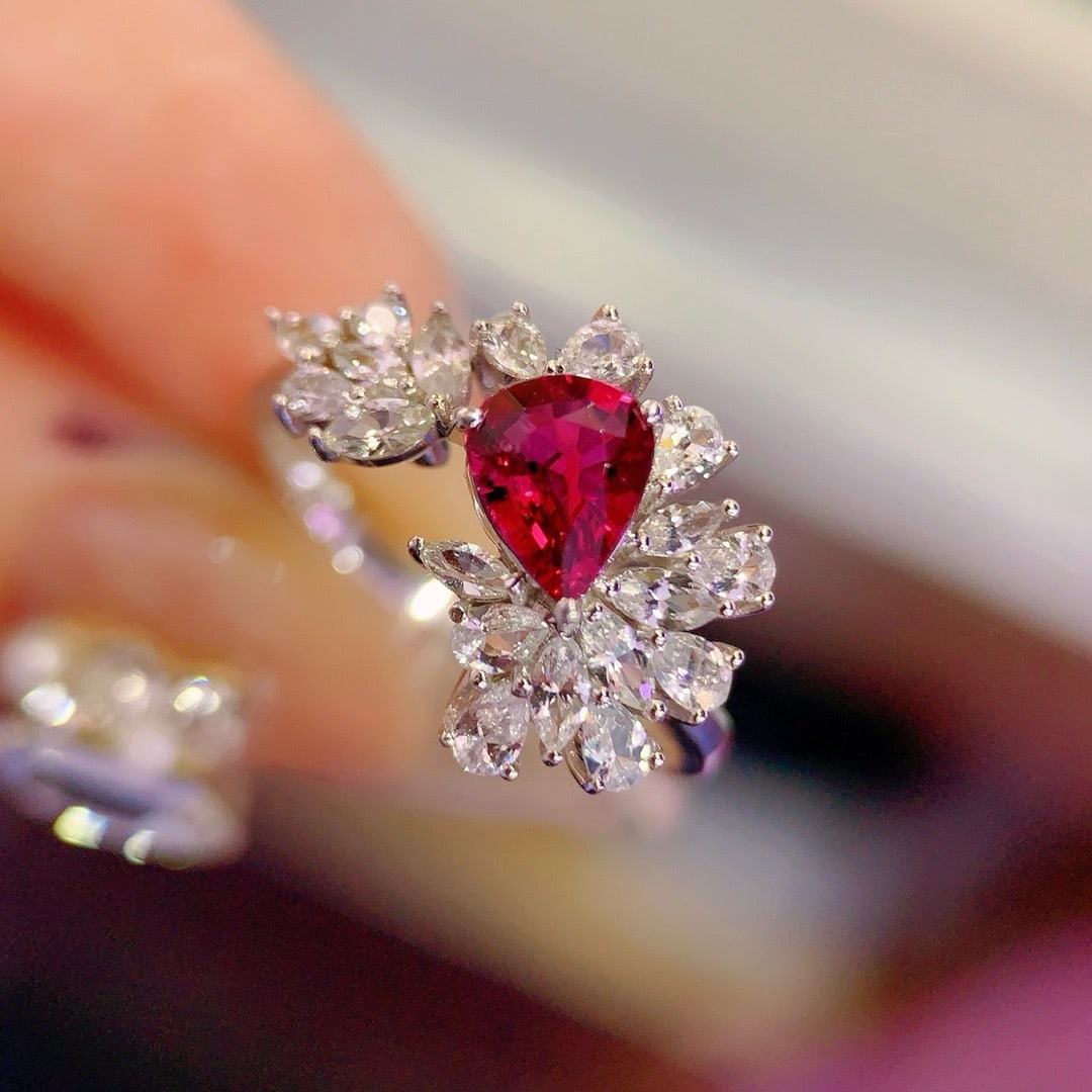 14k Gold 1.94 Ctw Natural Ruby & Sapphire Ring - 2
