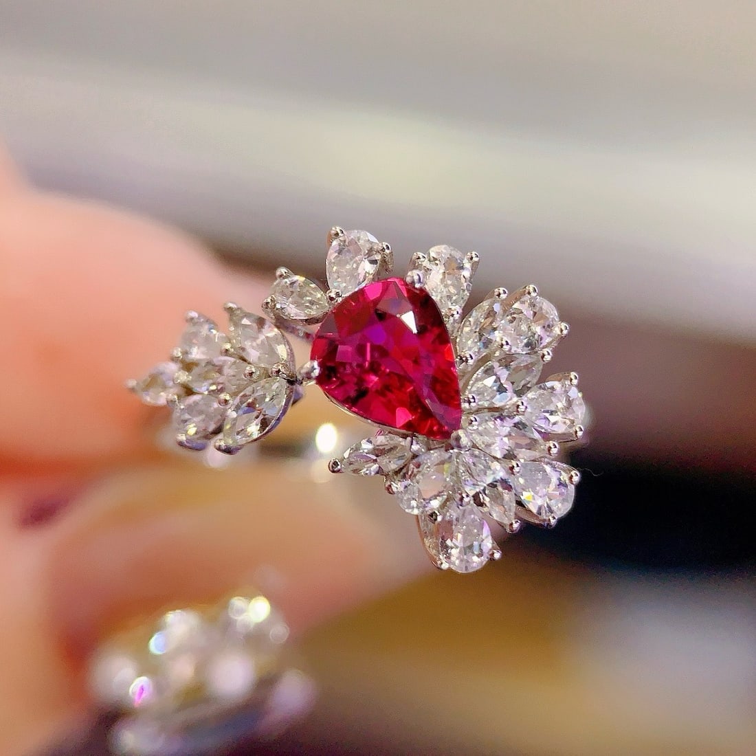 14k Gold 1.94 Ctw Natural Ruby & Sapphire Ring - 3