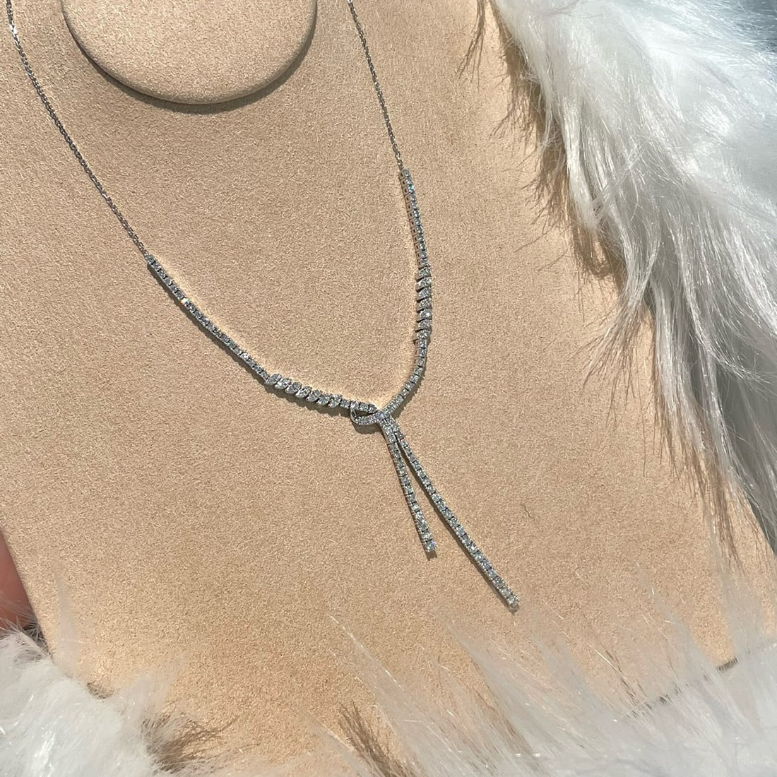 14k Gold 2.00 Ct Natural H Diamond Necklace - 3