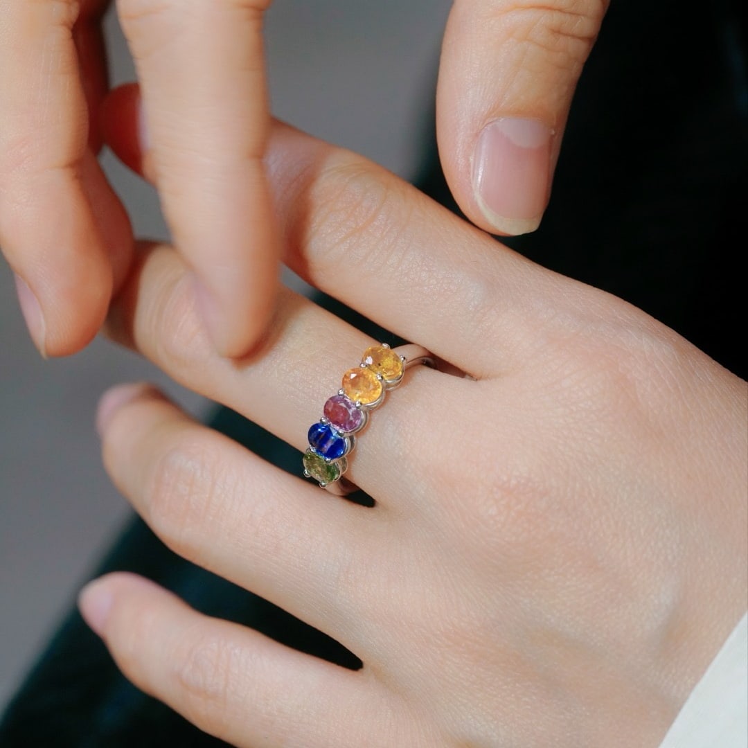 14k Gold 2.00 Ct Natural Sapphire Ring - 2