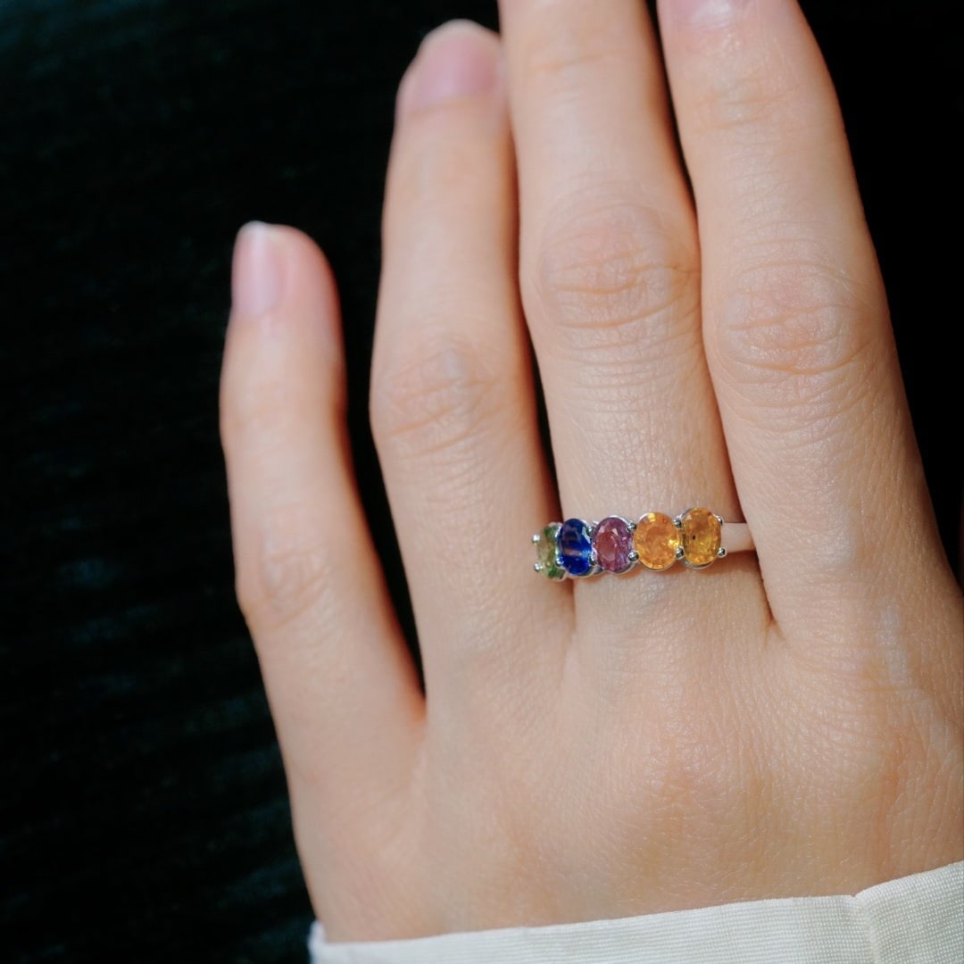 14k Gold 2.00 Ct Natural Sapphire Ring - 3