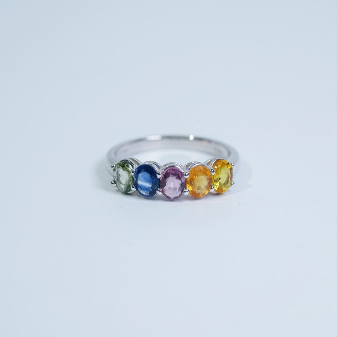 14k Gold 2.00 Ct Natural Sapphire Ring - 4