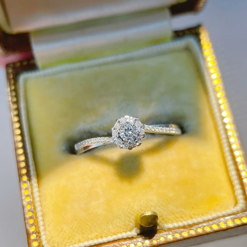 14k Gold 0.25 Ctw Natural H Diamond Ring (1 of 5)