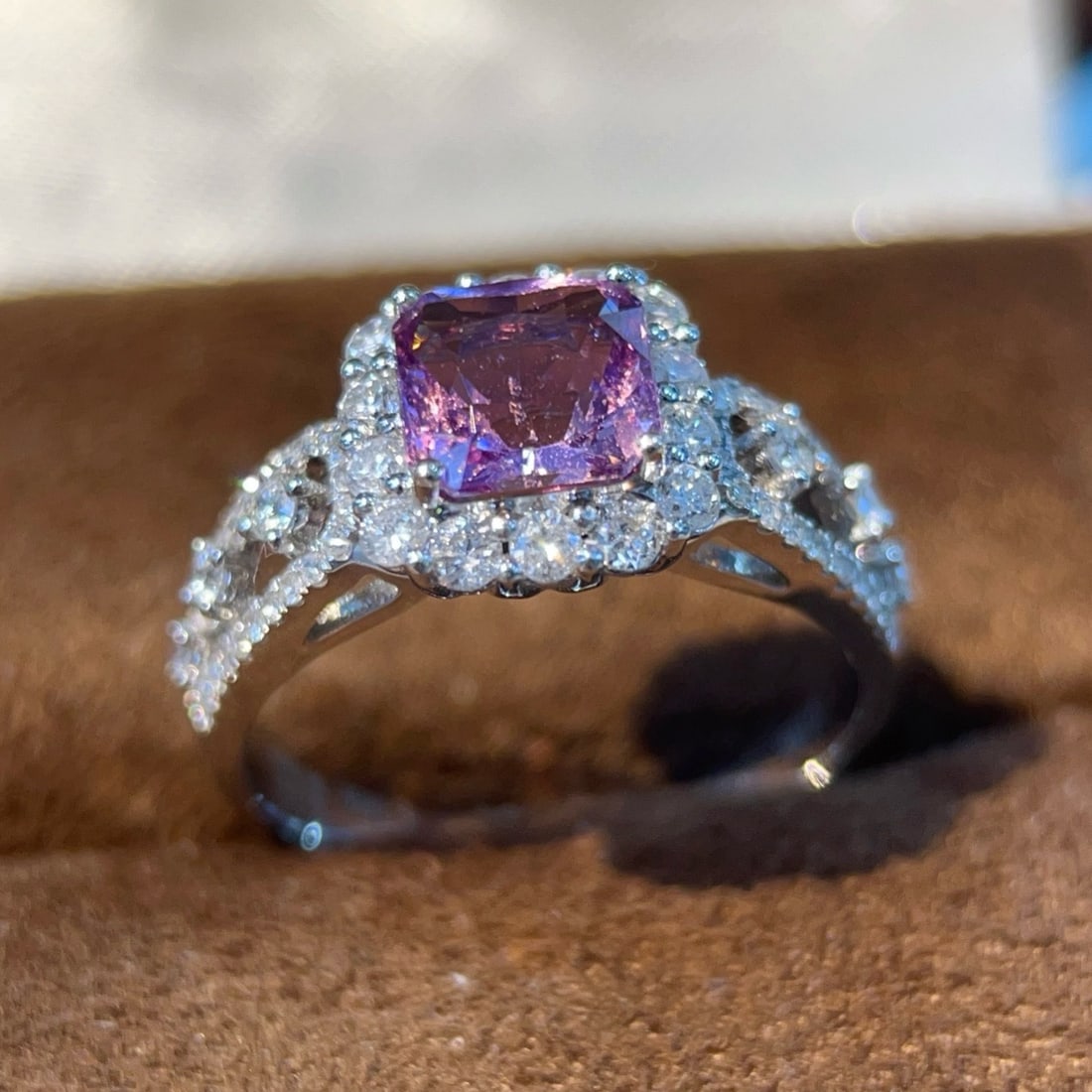 14k Gold 2.09 Ctw Natural Sapphire & Diamond Ring - 3
