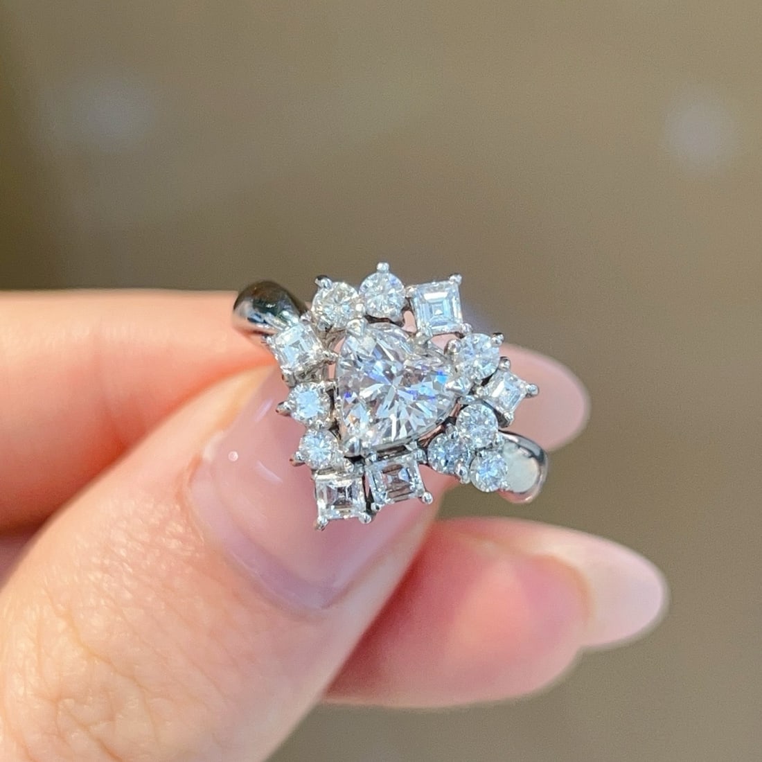 14k Gold 1.35 Ctw Natural H Diamond Ring - 2