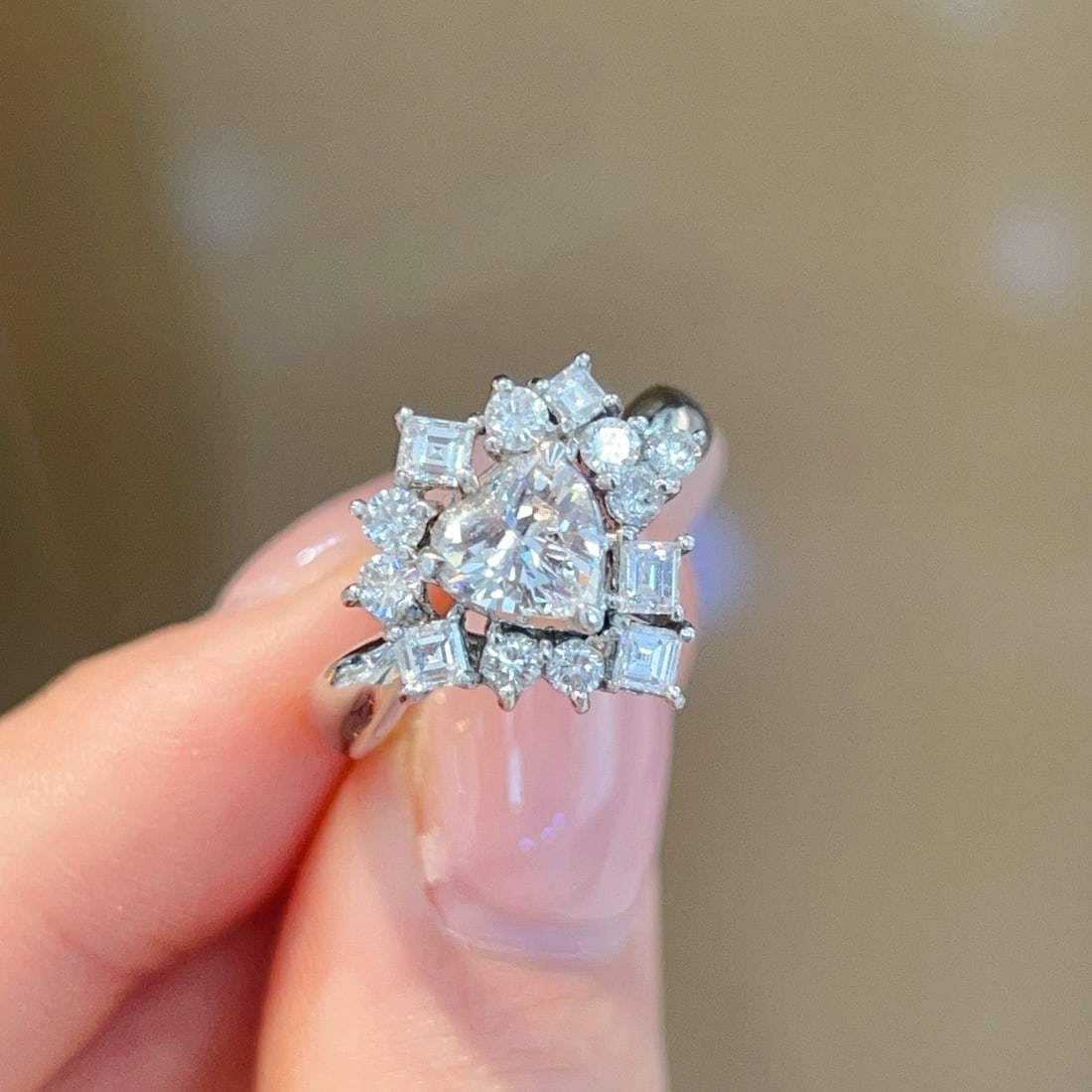 14k Gold 1.35 Ctw Natural H Diamond Ring - 3