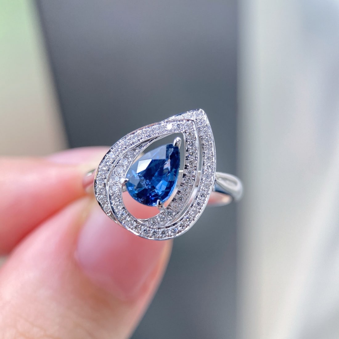 14k Gold 1.33 Ctw Natural Sapphire & Diamond Ring - 2